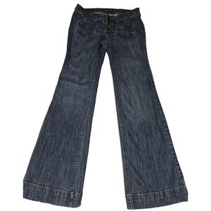 Mossimo Supply Co. Dark Blue Wide Leg Jeans